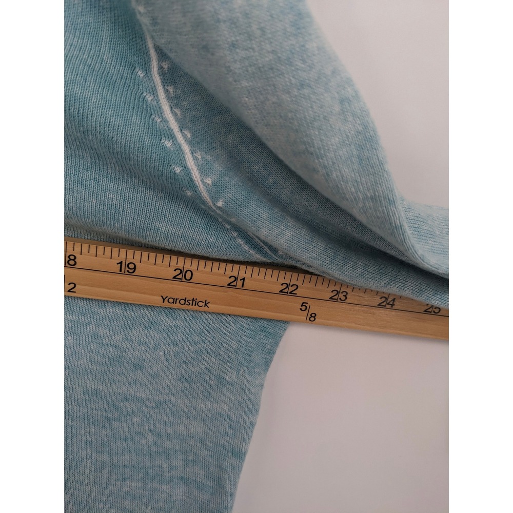 Habitat Sweater Womens Large Blue Marled V Neck Knit Top Soft Lightweight Casual - Picture 11 of 11